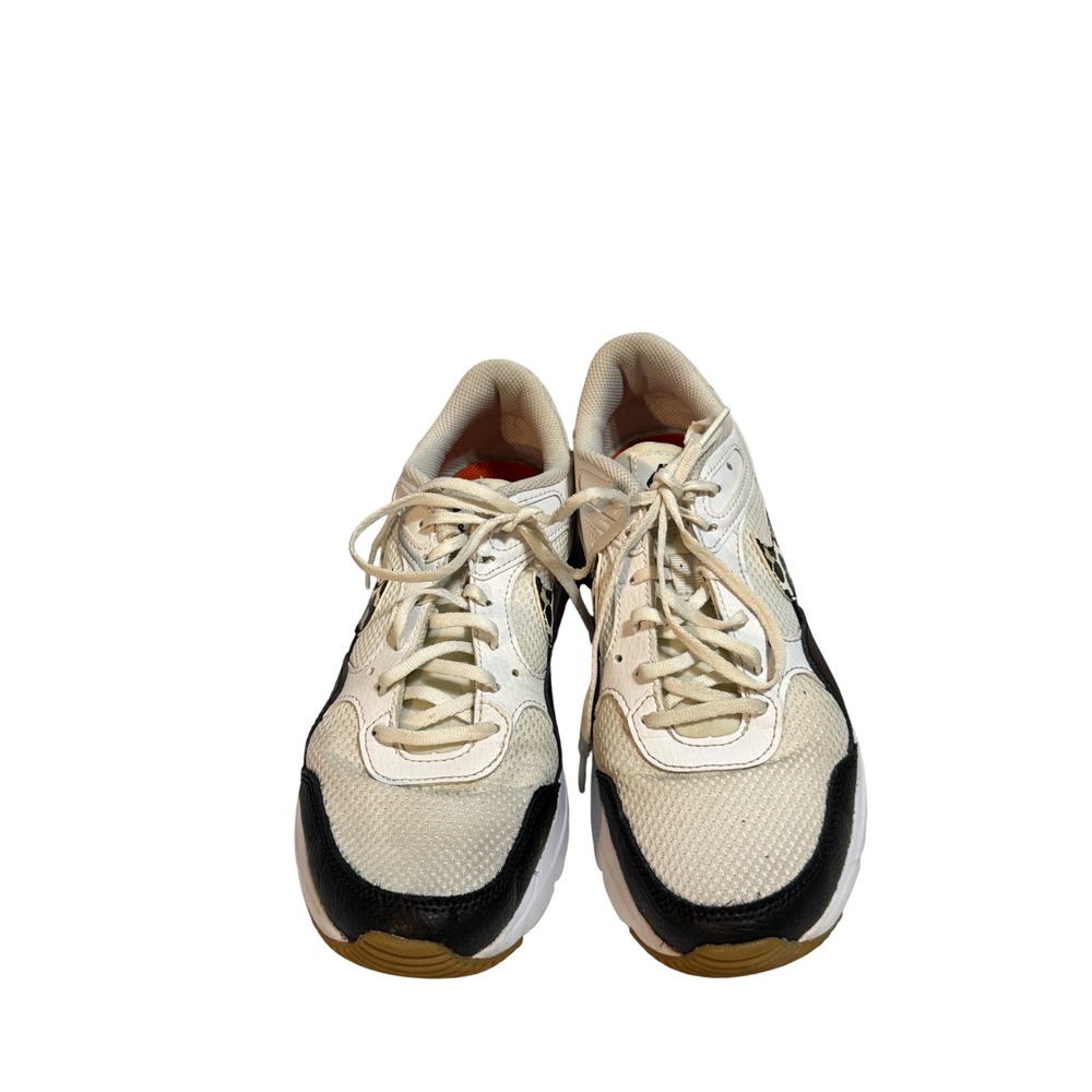 Nike Air Women's White Black Leopard Print Casual Athletic Shoes Sneakers Size 8